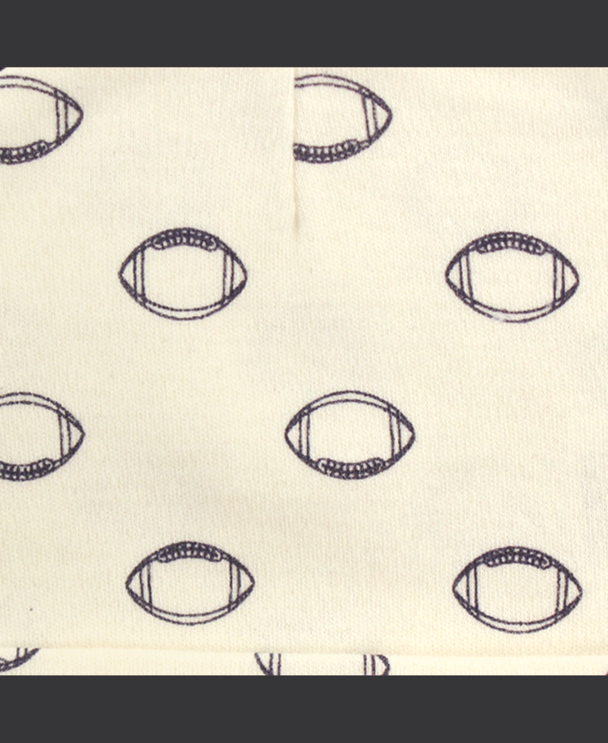 Hudson Baby Baby Boys Hudson Cotton Cap and Scratch Mitten Set, Football 16-Piece, 0-6 Months