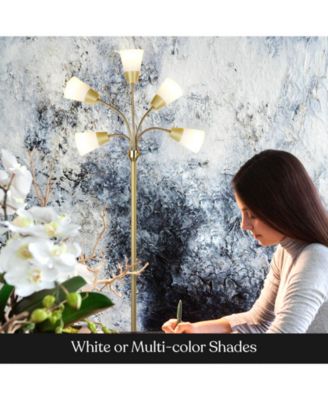 Medusa Modern 78" LED 5-Light Floor Lamp with Interchangeable Shades