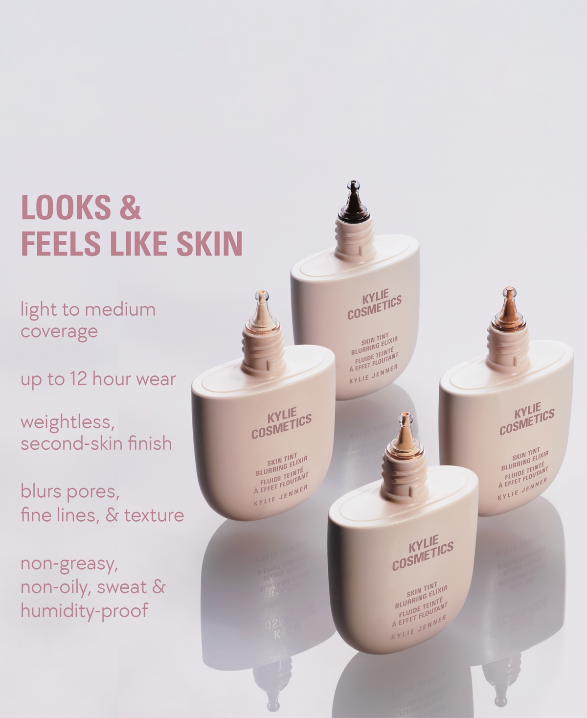 Kylie Cosmetics Skin Tint Blurring Elixir Foundation, oz. - 8.5W (tan deep with warm undertones)