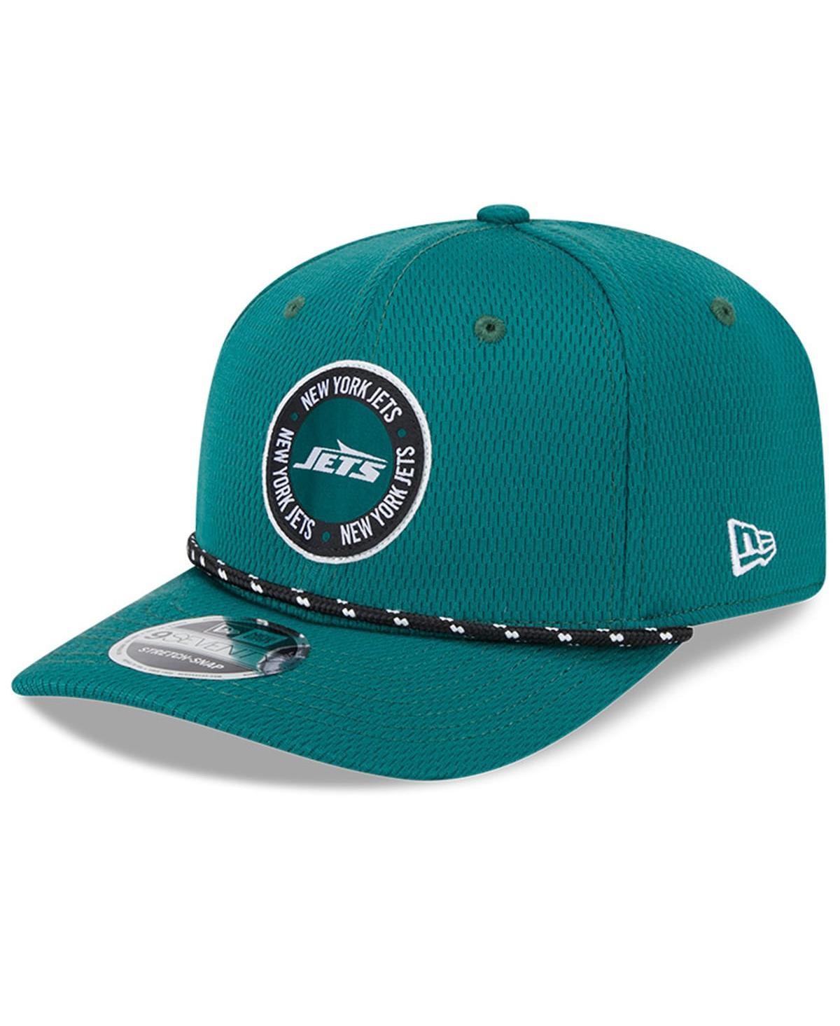 NEW ERA MEN'S GREEN NEW YORK JETS 2024 SIDELINE 9SEVENTY STRETCH-SNAP HAT 