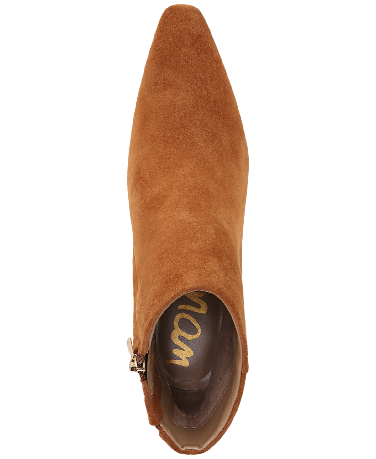Sam Edelman Women's Saige Snip-toe Dress Booties In Frontier Brown Suede