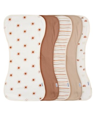Baby Boys' and Girls' 5-Pack Burpcloths