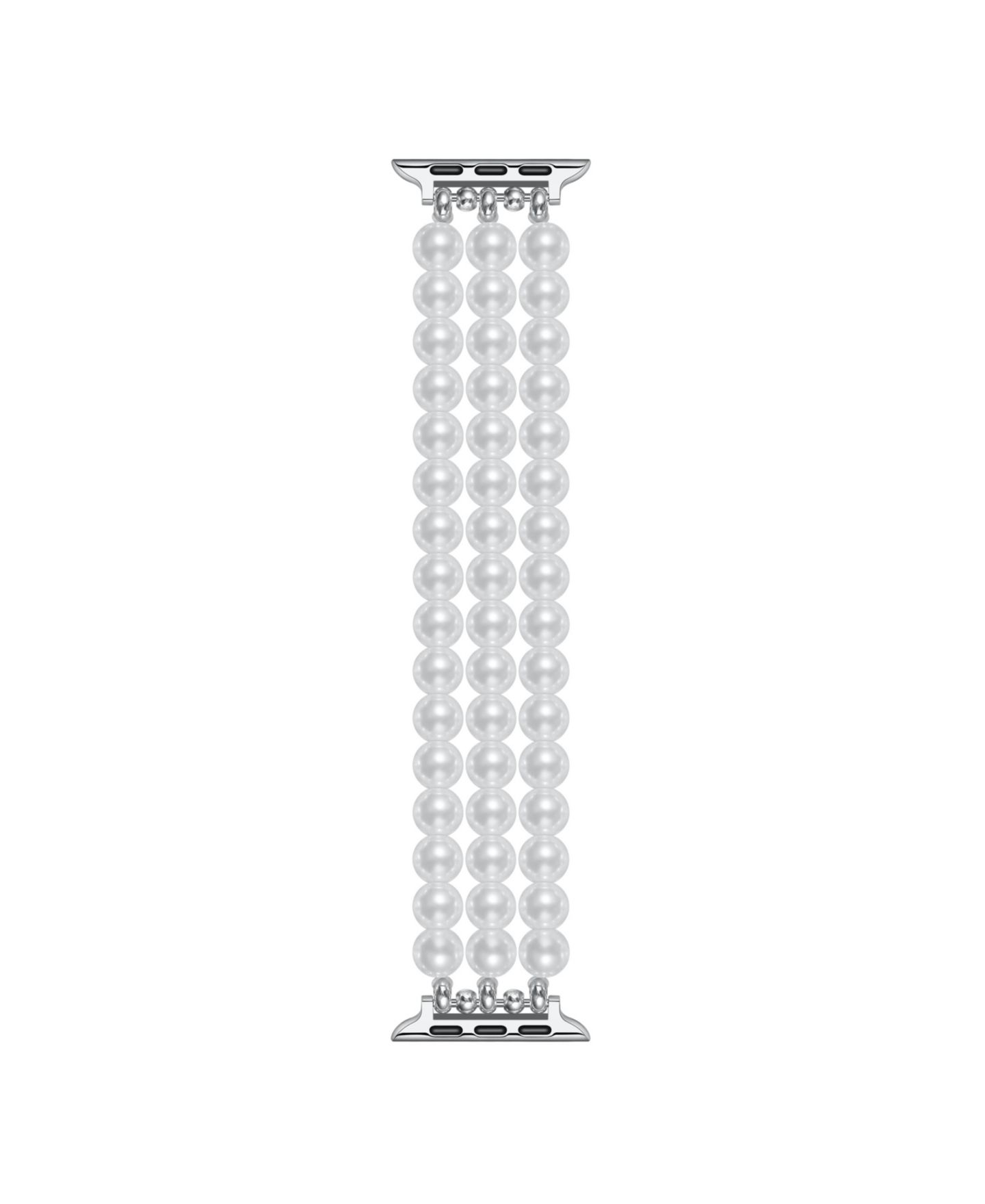 Ремешок для часов Posh Tech Violet Faux Cultivated Pearl Band for Apple Watch 44,45,46,49mm, цвет: Белый — фото 4