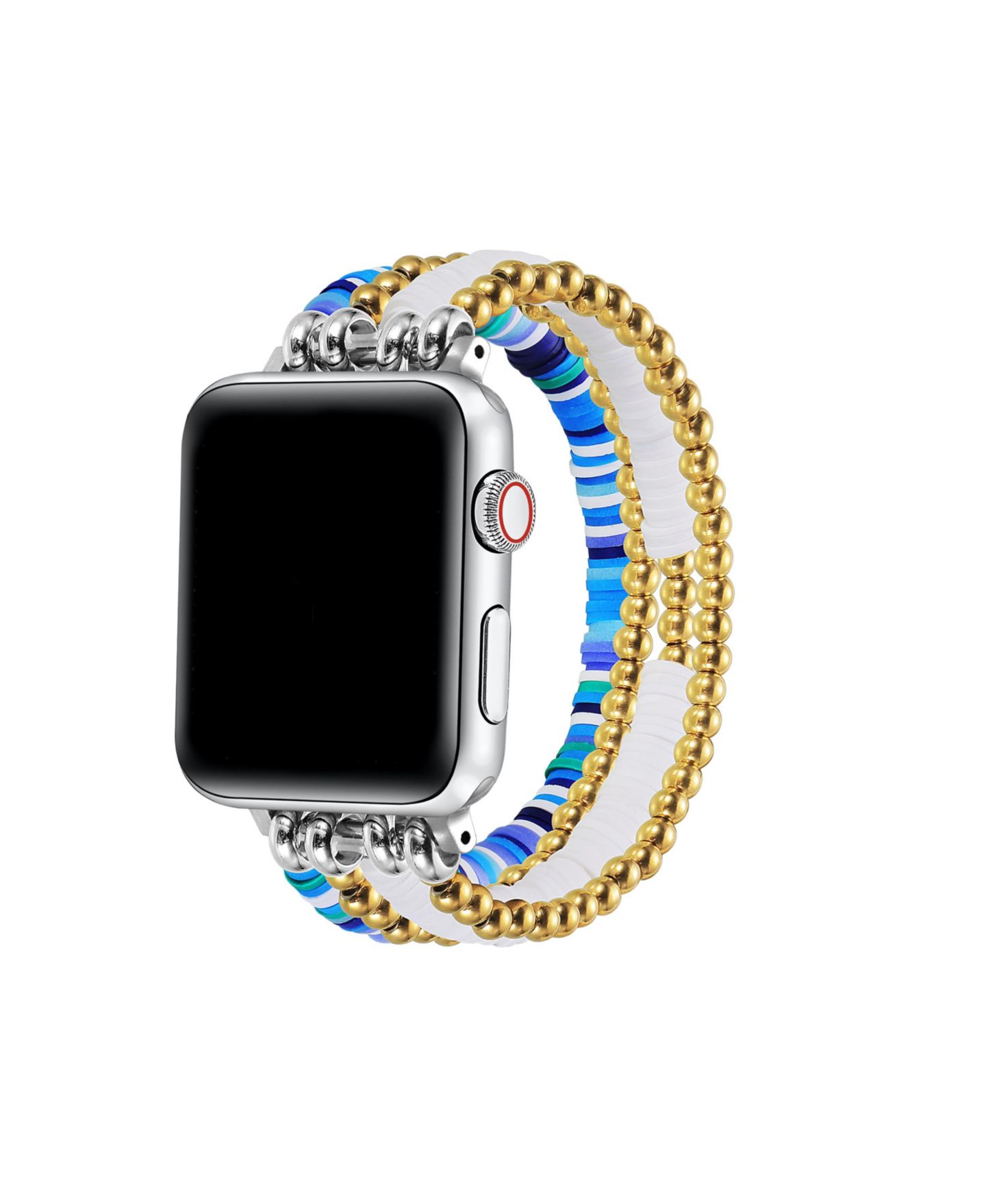 Ремешок для часов Posh Tech Bestie Beaded Band for Apple Watch, Fits All Apple Watch Models, цвет: Синий — фото 1