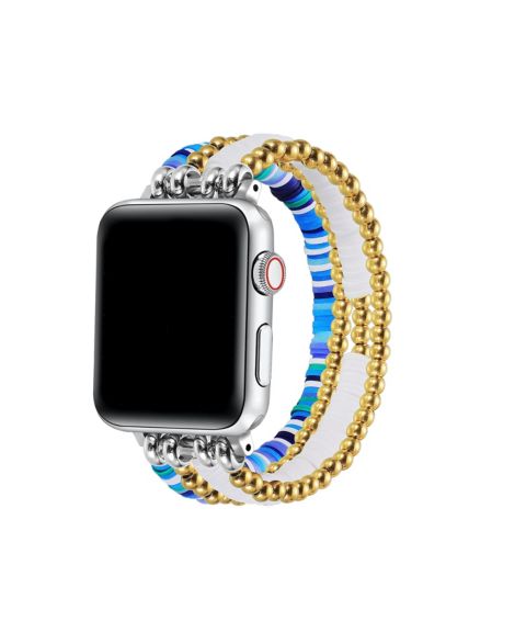 Ремешок для часов Posh Tech Summer Beaded Band for Apple Watch, цвет: Розовый