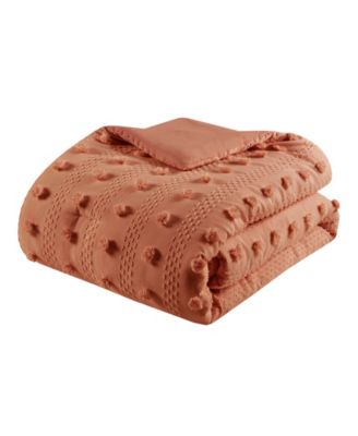 Lucy Clip Jacquard 3-Piece Comforter Set, Full/Queen