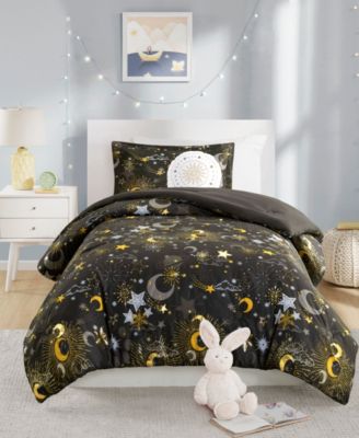 Intelligent Design Celia Starry Sky Metallic 3-Pc. Comforter Set, Twin