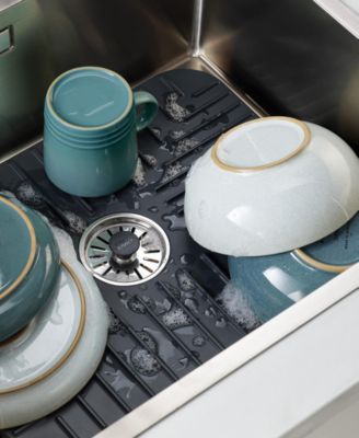 Sinkshield Large Sink Protecting Mat With Draining Plug