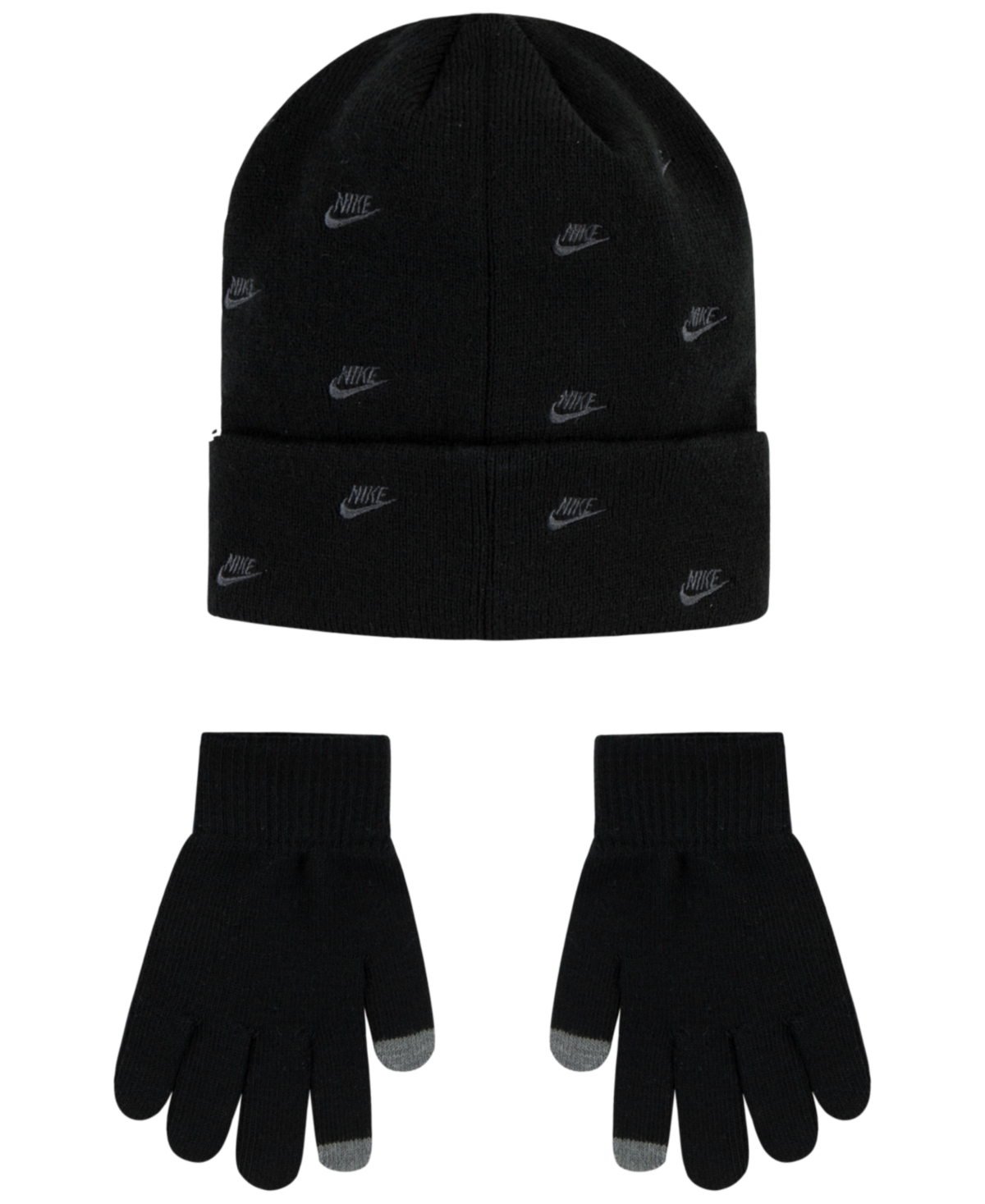 Nike Big Kids Futura Toss Peak Beanie Set In University Red