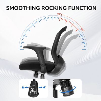 Ergonomic Office Chair Mesh Swivel Task Chair with Lumbar & Back Support