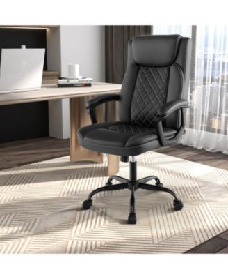 1 Pc Black Thick Headrest Cushion High-Back Ergonomic Executive Chair – Office Chair