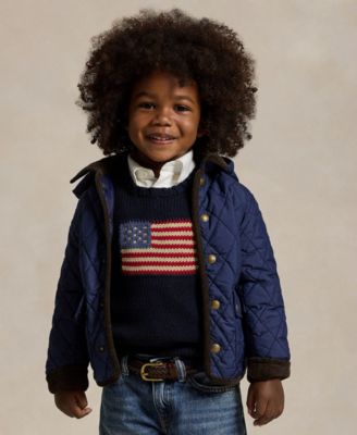 Toddler and Little Boys Hooded Barn Jacket