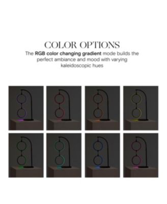 Nova Modern Hoops LED Table Lamp with Color Changing Function (24")