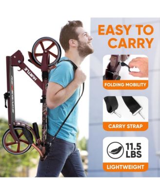 Lightweight and Foldable Kick Scooter - Adjustable Scooter for Teens and Adult, Alloy Deck with High Impact Wheels (Real Tree)