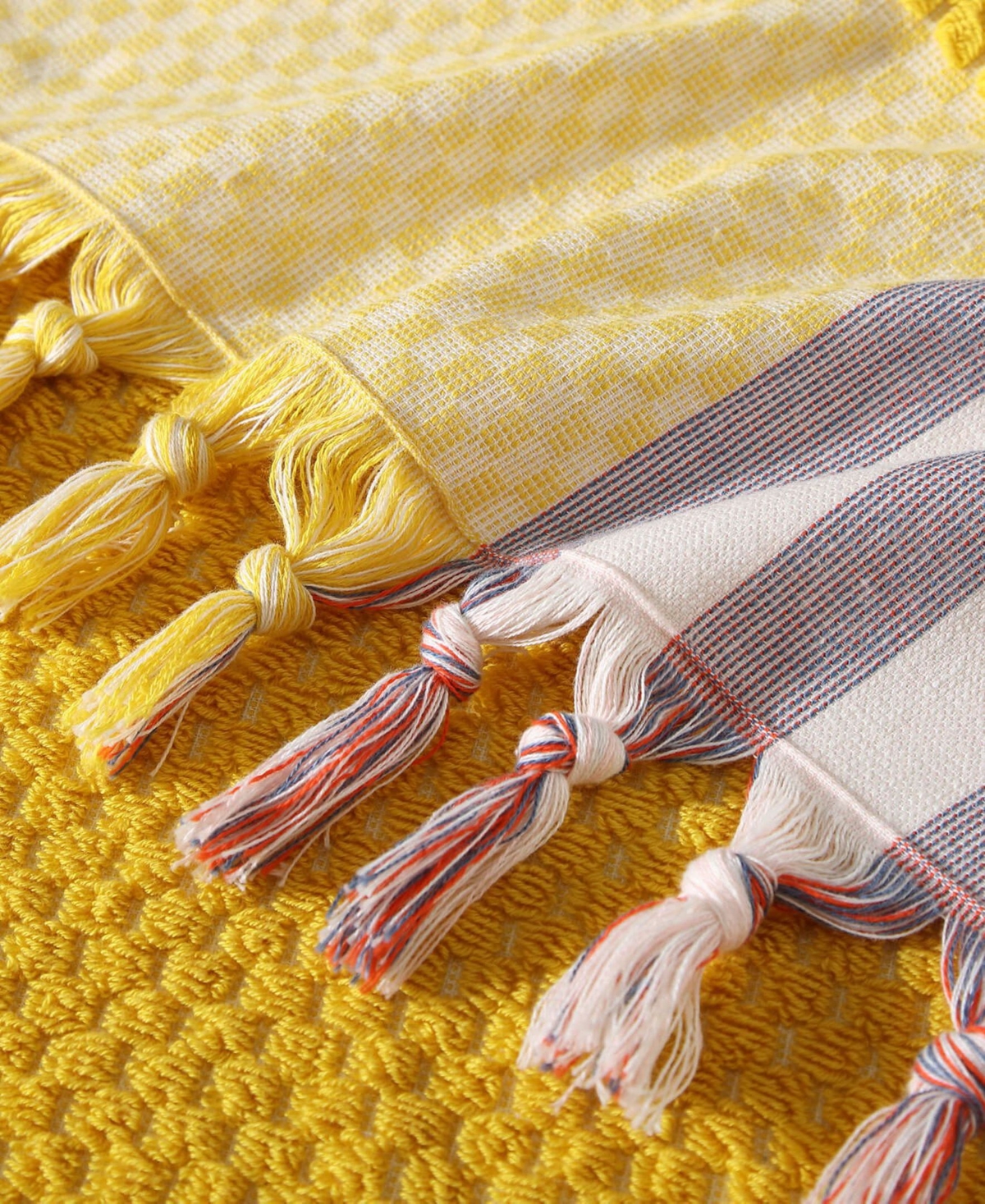 Sunday Citizen Striped Turkish Cotton Beach Towel, 39" X 70" In Yellow
