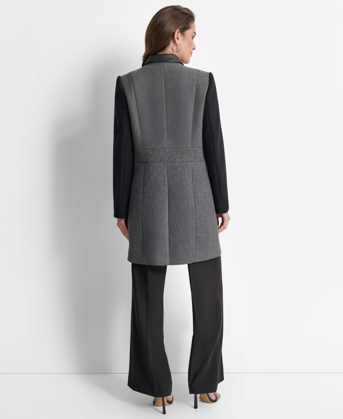 Dkny Women's Cape with Contrast Sleeves