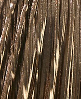 City Studios Juniors' Pleated Metallic Evening Gown