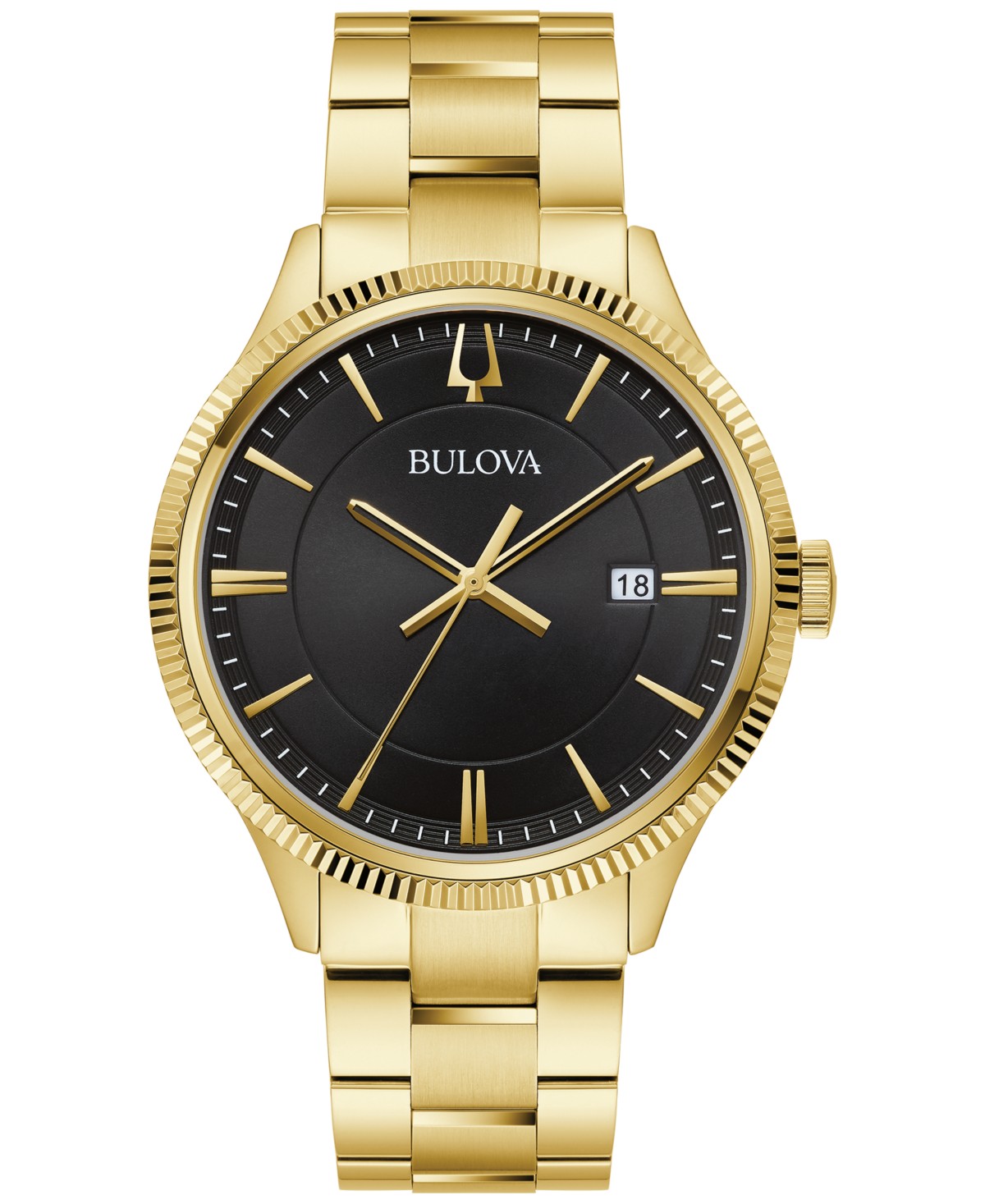 Мужские часы Bulova на браслете из нержавеющей стали 42мм, золотистые — фото 2