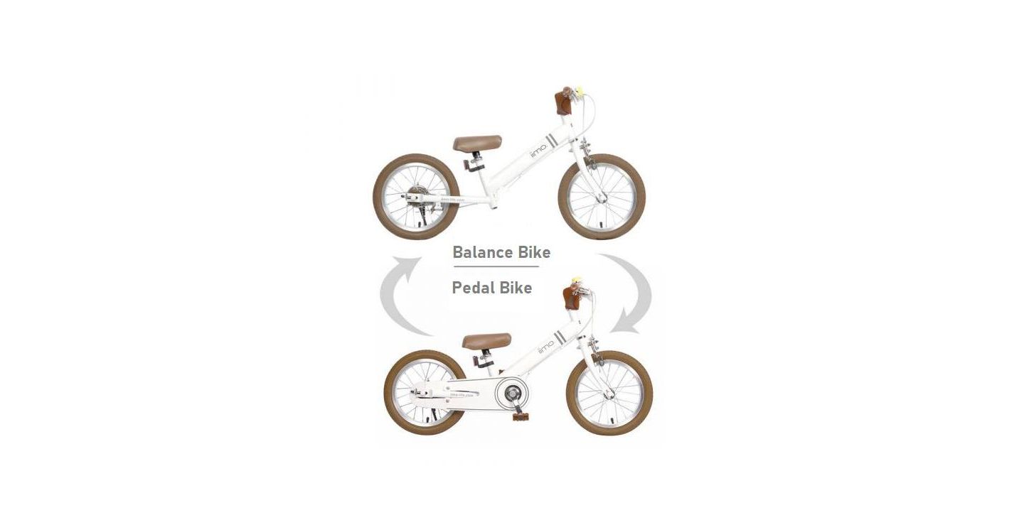Детская игрушка IIMO 2-in-1 Balance Bike 14" (Balance Bike to Pedal Bike), цвет: Белый — фото 4