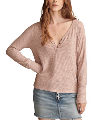 Lucky Brand - Women's Cloud Henley Top