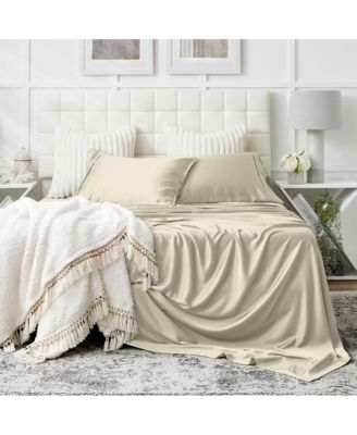 Bamboo Viscose Cooling, Breathable, Silky Soft Bed Sheet Set
