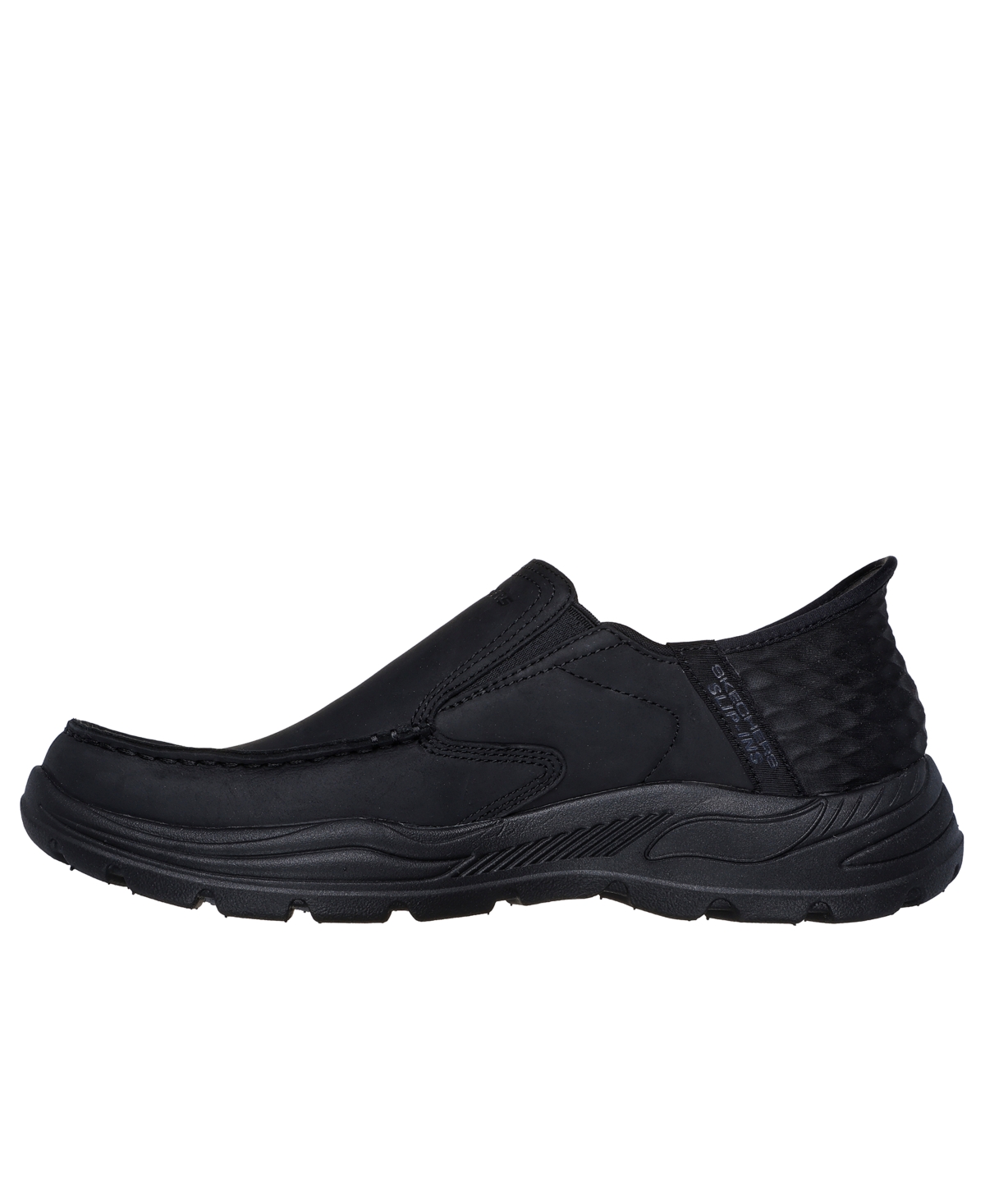 Skechers Harper Forde Mens Leather Casual Loafers In Black