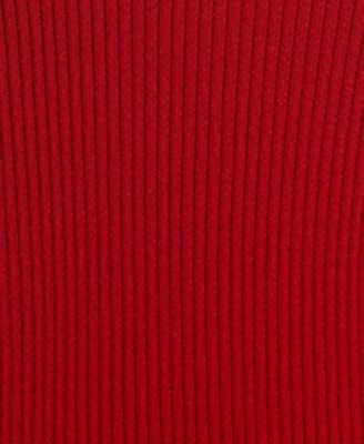 Juniors Cowl Faux Leather Pocket Fitted Sweater Dress