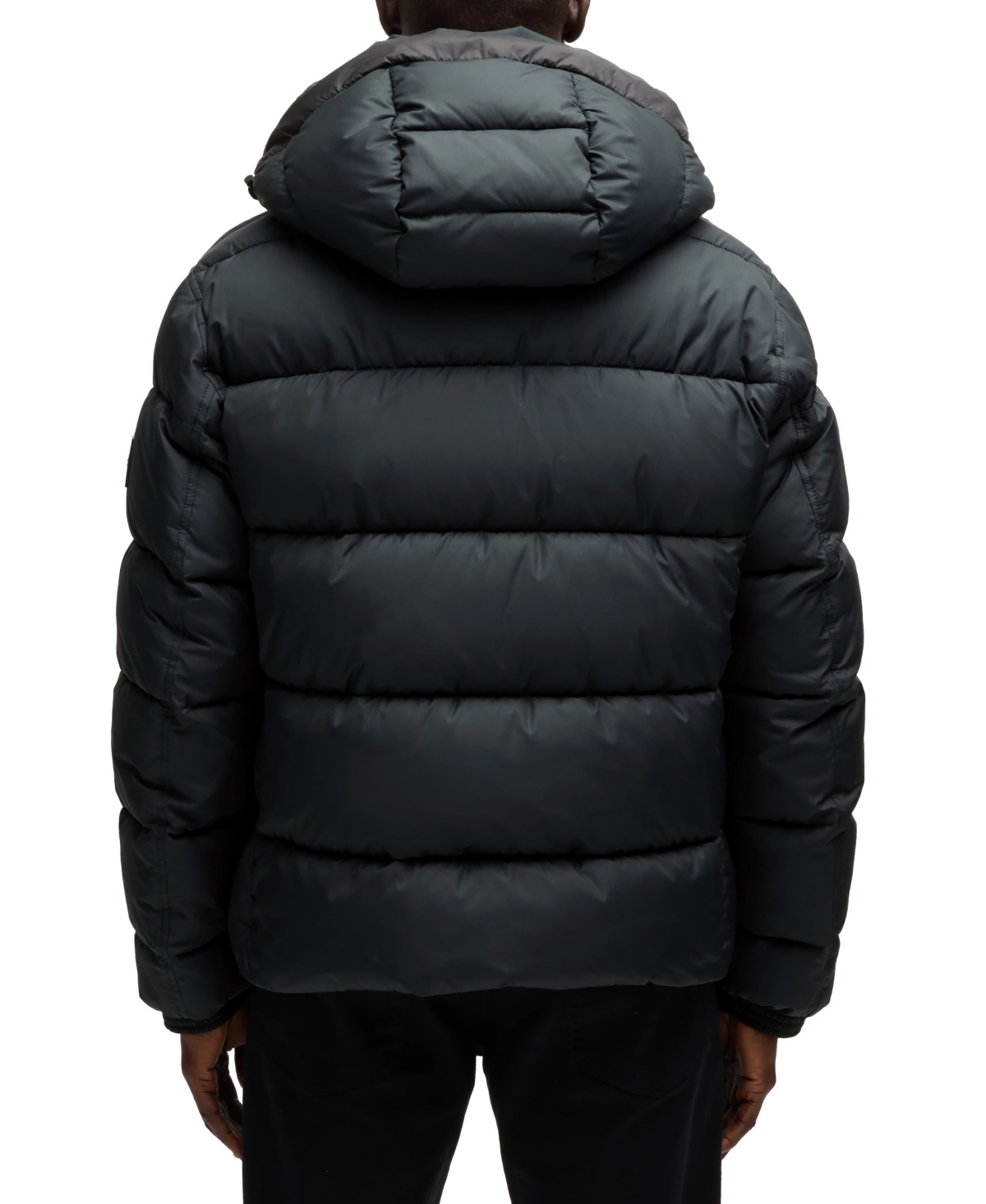Hugo Boss Regular-fit Puffer Jacket In Water-repellent Fabric In Black