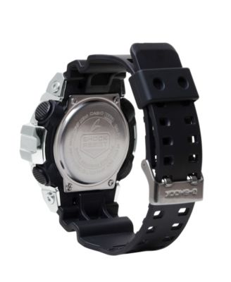 Men's Japanese Quartz Black Resin Watch, 53.4mm, GM700-1A
