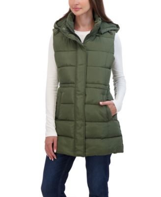 Women's Puffer Vest With Drawstring Waist