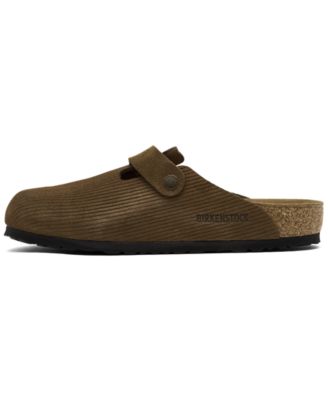 Birkenstock Men's Boston Corduroy Suede Embossed Clogs from Finish Line