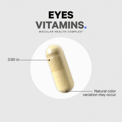Eyes Vitamins - AREDS 2 Based Formula Supplement, Vitamins A, C, E, Zinc, Lutein, Astaxanthin, Zeaxanthin, Eyebright, Marigold, 120 Capsules