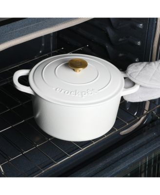 Crock-Pot Artisan 5-Quart Round Dutch Oven - Matte Dusty Pink