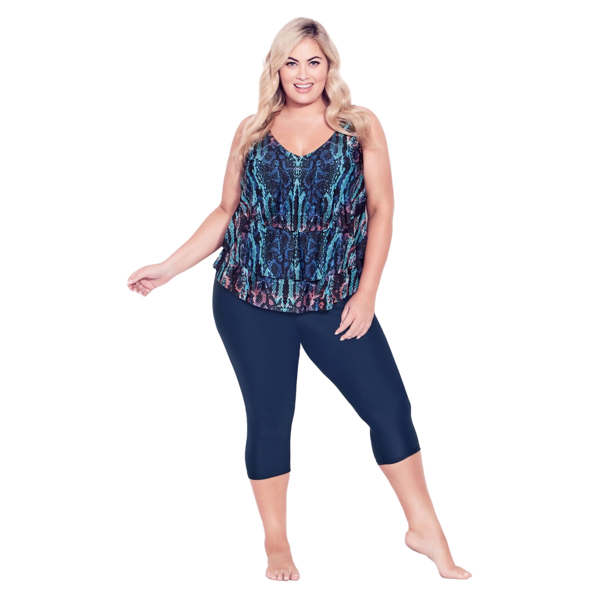 Avenue Plus Size Swim Capri