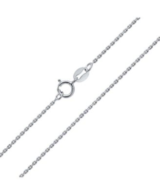 Fine 14K Gold Rose Gold Plated Sterling Silver Chain Necklace 16-18 Inch Length