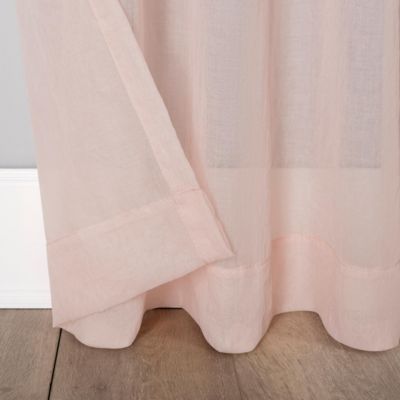 Silvia Crushed Texture Semi-Sheer Rod Pocket Curtain Panel