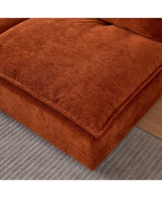 Streamdale Modern Upholstered Lounge Chair with Adjustable Backrest and Pillow