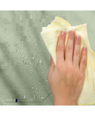 72" W x 72" H Heavy Duty Fabric Shower Curtain Washable