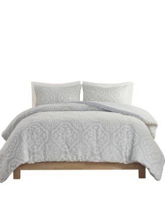 Everly Woven Medallion 3-Pc. Duvet Cover Set, Full/Queen