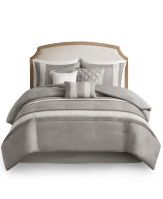 Lacey Lace Trim Microfiber 7-Pc. Comforter Set, Queen