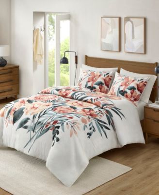 Dahlia 3-Pc. Duvet Cover Set, King/California King