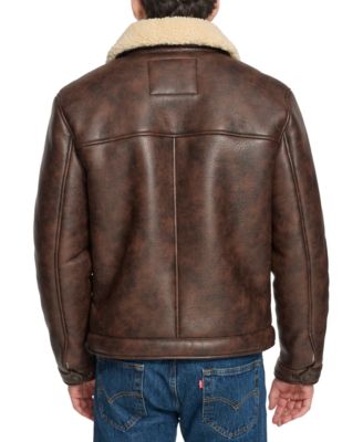 Men's Faux-Shearling Full-Zip Trucker Jacket
