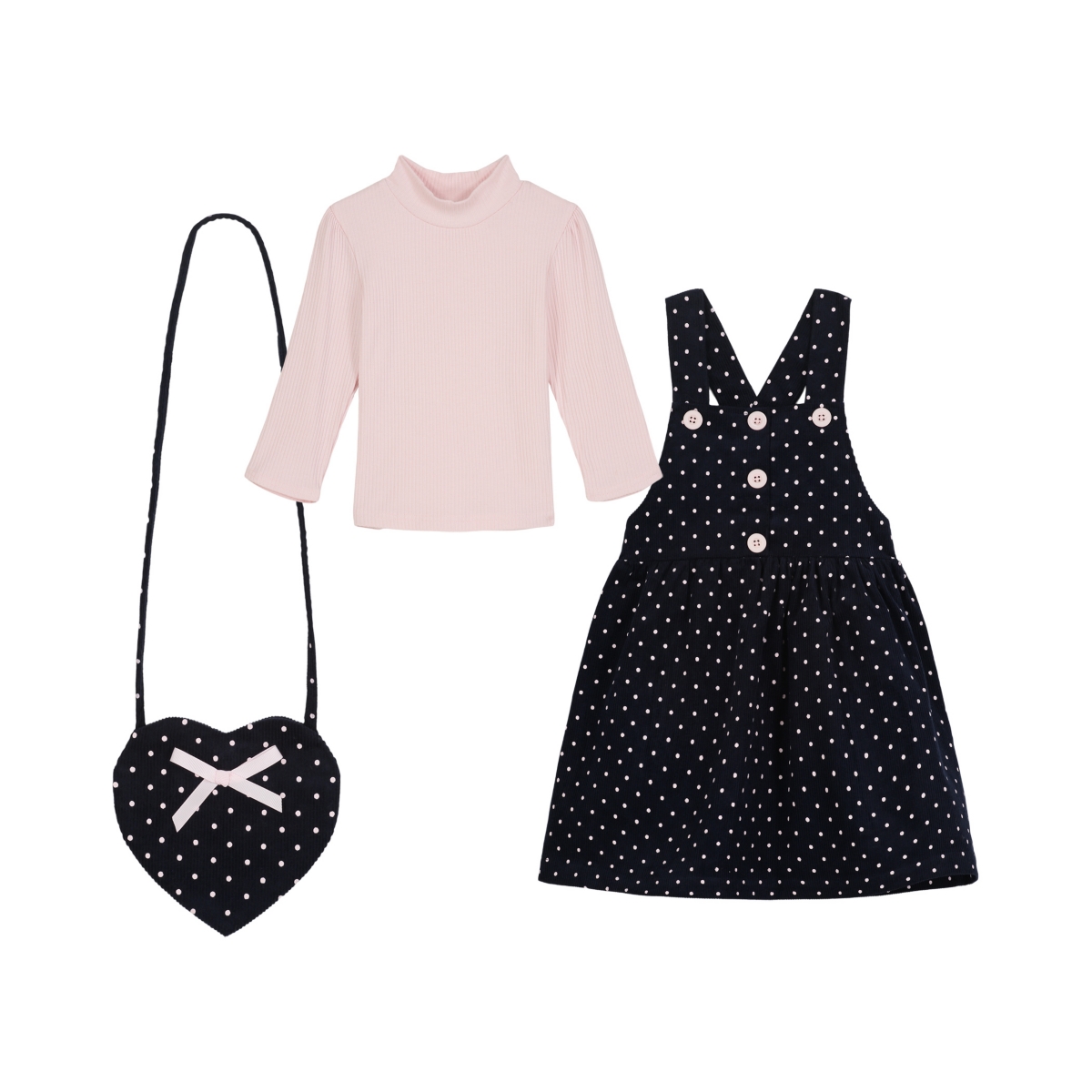 Blueberi Boulevard Toddler & Little Girls Floral Print Jumper & Crossbody Set