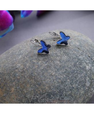 Women's Butterfly Hoop Earrings