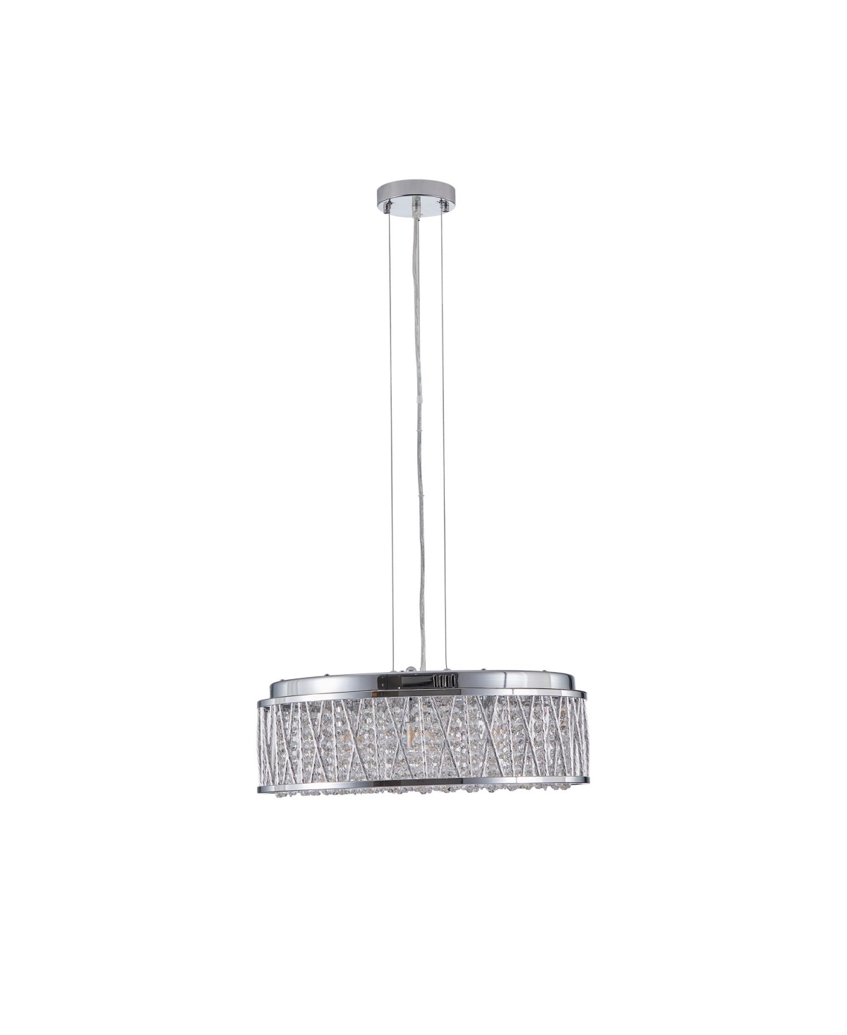 Streamdale Furniture Modern Crystal Chandelier Lighting for Home Decor - Silver+clear