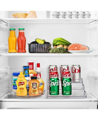 Pantry Spice organizer Set, 3-Tier Seasoning Organizer for Cabinet (2 Pack) and Lazy Susan Spice Rack Turntable 9-Inch, Spice Organization for Cabinet, Condiment Organizer Pantry & Refrigerator