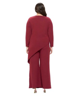 Plus Size Gianna Asymmetrical Rib Set