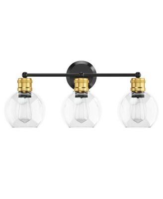 Modern 3-light Bubbled Glass Vanity Light