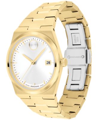 Women's Bold Quest Swiss Quartz Ionic Plated Light Gold Steel Watch 35mm