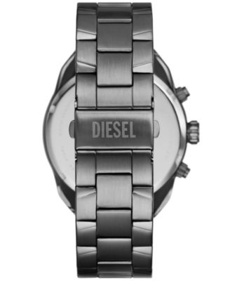 Men's Spiked Quartz Chronograph Gunmetal Stainless Steel 49mm